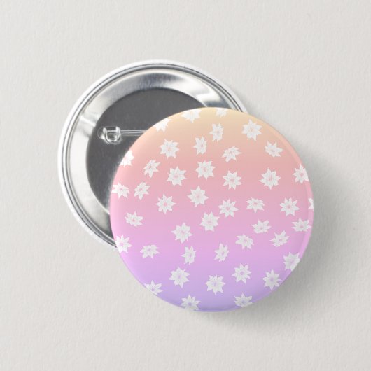 Rainbow-Blume Button (Vorne & Hinten)