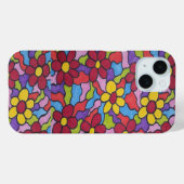 Rainbow-Blume Case-Mate iPhone Hülle (Rückseite (Horizontal))