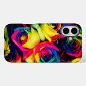 Rainbow-Blume Case-Mate iPhone Hülle (Rückseite (Horizontal))
