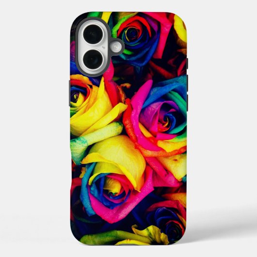 Rainbow-Blume Case-Mate iPhone Hülle (Rückseite)