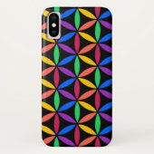 Rainbow-Blume des Lebensmusters Case-Mate iPhone Hülle (Rückseite)