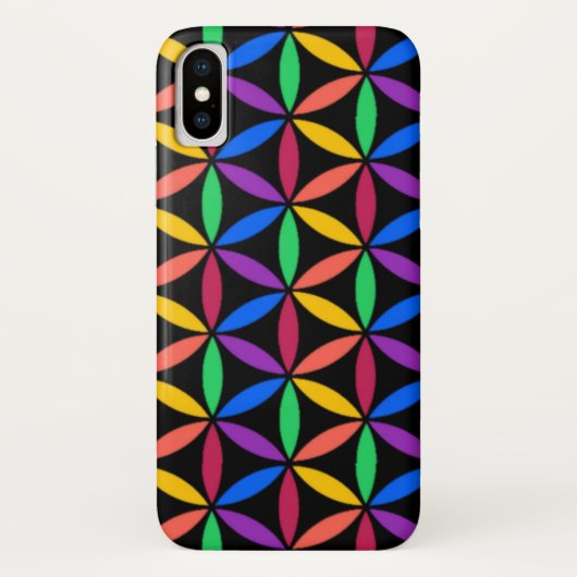 Rainbow-Blume des Lebensmusters Case-Mate iPhone Hülle (Rückseite)