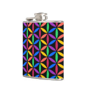 Rainbow-Blume des Lebensmusters Flachmann (Links)