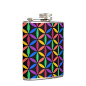 Rainbow-Blume des Lebensmusters Flachmann (Rechts)