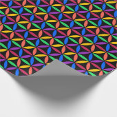 Rainbow-Blume des Lebensmusters Geschenkpapier (Ecke)