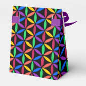Rainbow-Blume des Lebensmusters Geschenkschachtel (Rückseite)