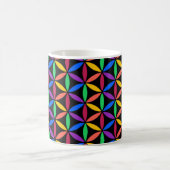 Rainbow-Blume des Lebensmusters Kaffeetasse (Mittel)