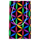 Rainbow-Blume des Lebensmusters Kleine Geschenktüte (Vorderseite)