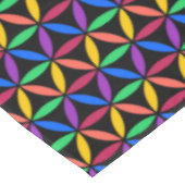 Rainbow-Blume des Lebensmusters Tischdecke (Schrägansicht)