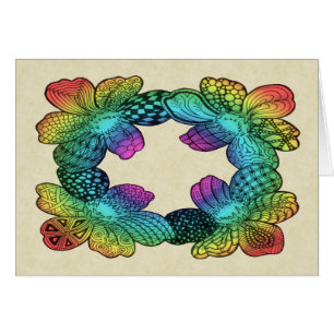 Rainbow Blume Doodle