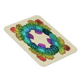 Rainbow Blume Doodle Magnet (Rechte Seite)