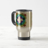 Rainbow Blume Doodle Reisebecher (Vorderseite Links)