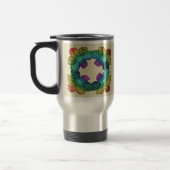 Rainbow Blume Doodle Reisebecher (Links)