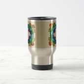 Rainbow Blume Doodle Reisebecher (Mittel)