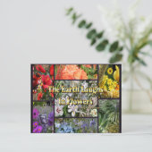 Rainbow Blume - Earth Laughs von Emerson Postkarte (Stehend Vorderseite)