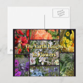 Rainbow Blume - Earth Laughs von Emerson Postkarte (Vorne/Hinten)