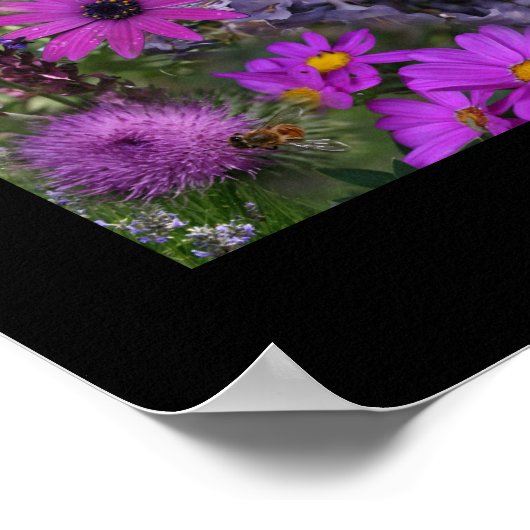 Rainbow Blume FotoCollage Poster (Ecke)