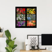 Rainbow Blume FotoCollage Poster (Heimbüro)