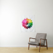 Rainbow-Blume-Fotografie Wall Tapestry Wandteppich (Beispiel)