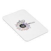 Rainbow Blume Funky Art Magnet (Rechte Seite)