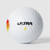 Rainbow Blume Golf Ball (Logo)