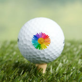 Rainbow Blume Golf Ball (Insitu T-Shirt)