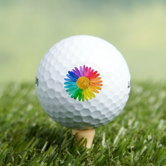 Rainbow Blume Golf Ball (Insitu T-Shirt)