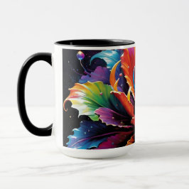 Rainbow Blume Kaffee Tasse