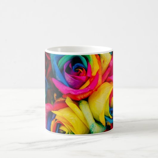 Rainbow-Blume Kaffeetasse (Mittel)