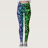 Rainbow-Blume Leggings (Vorderseite)