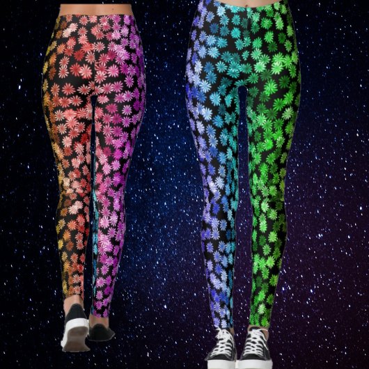 Rainbow-Blume Leggings