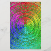Rainbow Blume Mandala Flyer (Hinten)