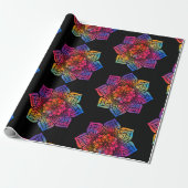 Rainbow Blume Mandala Geschenkpapier (Ungerollt)