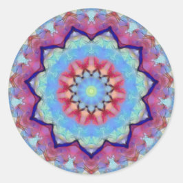 Rainbow Blume Mandala Kleine Rundkleber Runder Aufkleber