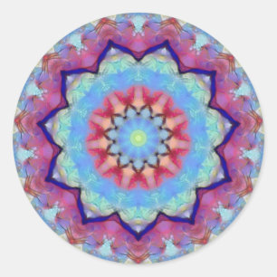 Rainbow Blume Mandala Kleine Rundkleber Runder Aufkleber