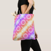 Rainbow Blume Mandala Muster 3 Tasche (Von Nahem)