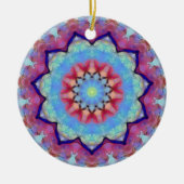 Rainbow Blume Mandala Runde Ornamente (Vorne)