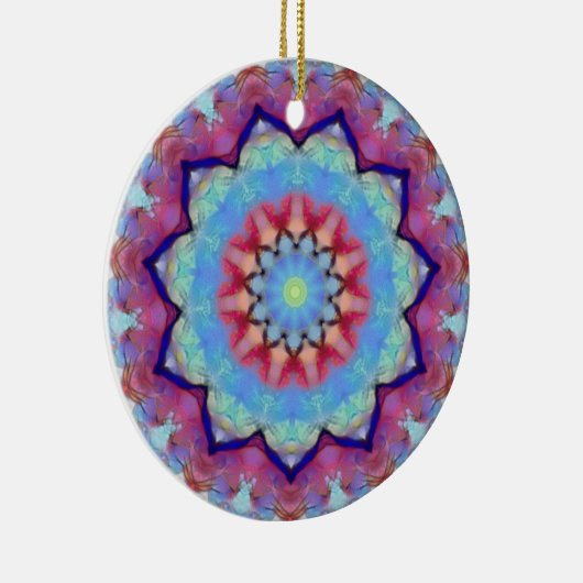 Rainbow Blume Mandala Runde Ornamente (Rechts)