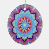 Rainbow Blume Mandala Runde Ornamente (Links)