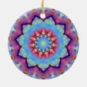 Rainbow Blume Mandala Runde Ornamente (Hinten)