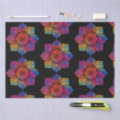 Rainbow Blume Mandala Seidenpapier (Handwerk)