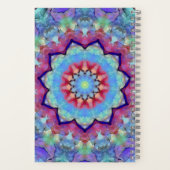 Rainbow Blume Mandala Soft Cover Notebook Notizblock (Rückseite)
