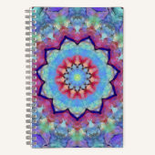 Rainbow Blume Mandala Soft Cover Notebook Notizblock (Vorderseite)