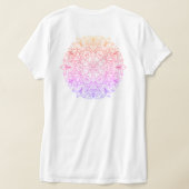 Rainbow Blume Mandala Women's V-Neck T - Shirt - F (AblageHinten)