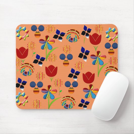 Rainbow Blume Mousepad (Mit Mouse)