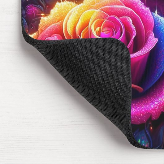 Rainbow-Blume Mousepad (Ecke)