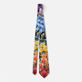 Rainbow Blume Neck Tie Krawatte (Rückseite)