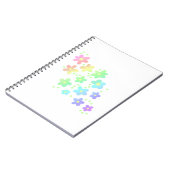 Rainbow-Blume-Notebook Notizblock (Linke Seite)