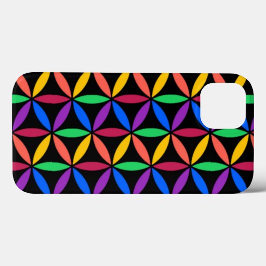 Rainbow Blume of Life Pattern Case-Mate iPhone Ca Hülle (Rückseite (Horizontal))