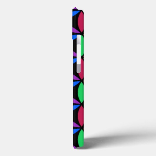 Rainbow Blume of Life Pattern Case-Mate iPhone Ca Hülle (Rückseite / Links)